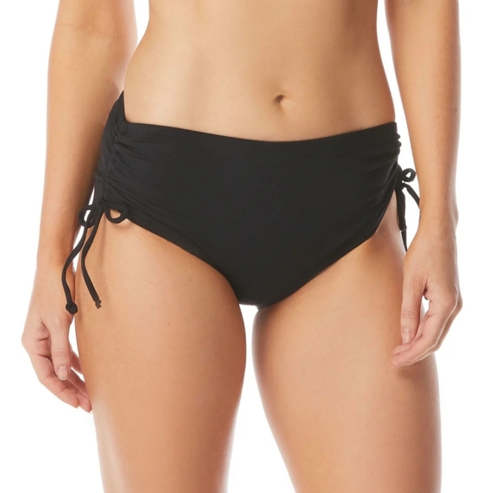 Beach House Womens Solid Adjustable Side Tie Bikini Bottom Swimsuit Bikini Botto